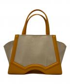 TASAKI por RELIQUIAEタサキ ポル レリキアエ）の古着「トートバッグ」｜ベージュ×イエロー
