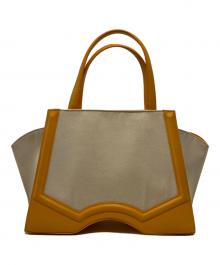 TASAKI por RELIQUIAE（タサキ ポル レリキアエ）の古着「トートバッグ」｜ベージュ×イエロー