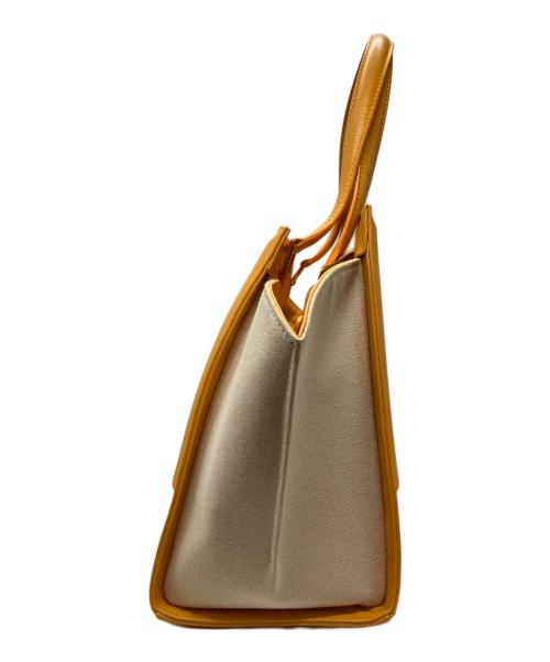 TASAKI por RELIQUIAE（タサキ ポル レリキアエ）TASAKI por RELIQUIAE (タサキ ポル レリキアエ) トートバッグ ベージュ×イエローの古着・服飾アイテム