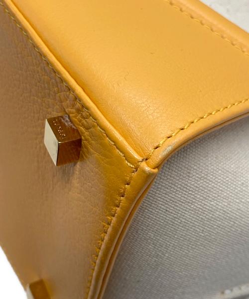 TASAKI por RELIQUIAE（タサキ ポル レリキアエ）TASAKI por RELIQUIAE (タサキ ポル レリキアエ) トートバッグ ベージュ×イエローの古着・服飾アイテム