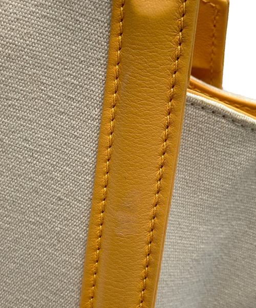 TASAKI por RELIQUIAE（タサキ ポル レリキアエ）TASAKI por RELIQUIAE (タサキ ポル レリキアエ) トートバッグ ベージュ×イエローの古着・服飾アイテム