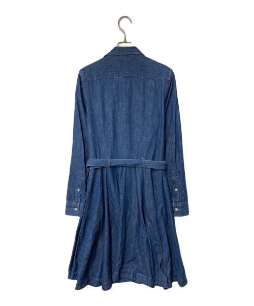 POLO RALPH LAUREN（ポロ・ラルフローレン）POLO RALPH LAUREN (ポロ・ラルフローレン) デニムシャツワンピース インディゴ サイズ:4の古着・服飾アイテム
