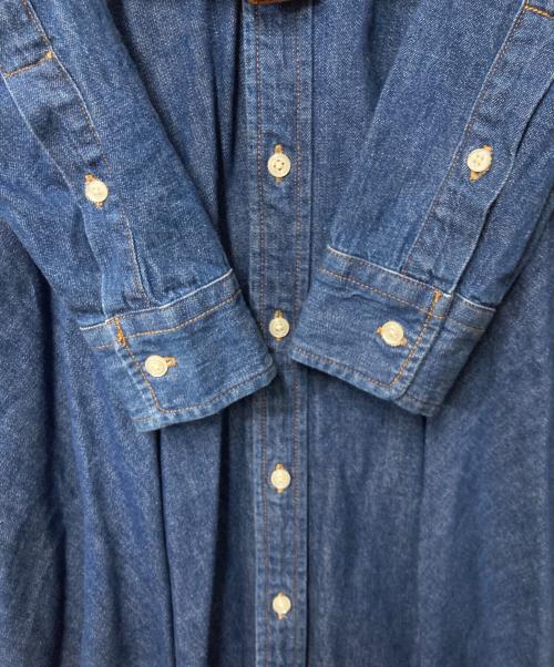POLO RALPH LAUREN（ポロ・ラルフローレン）POLO RALPH LAUREN (ポロ・ラルフローレン) デニムシャツワンピース インディゴ サイズ:4の古着・服飾アイテム
