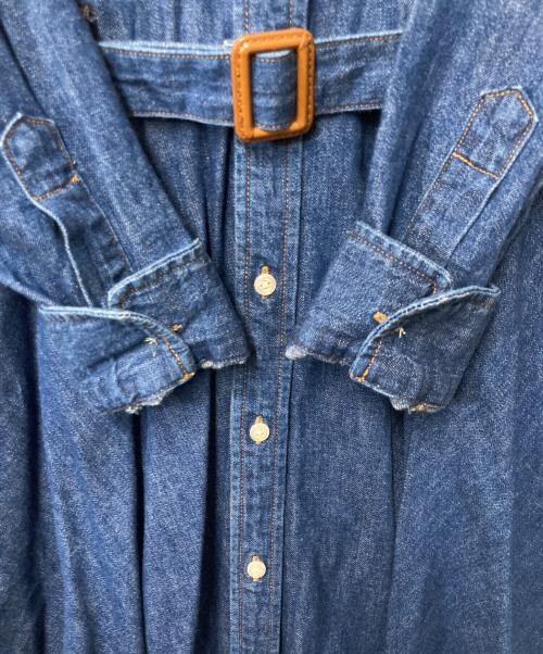 POLO RALPH LAUREN（ポロ・ラルフローレン）POLO RALPH LAUREN (ポロ・ラルフローレン) デニムシャツワンピース インディゴ サイズ:4の古着・服飾アイテム