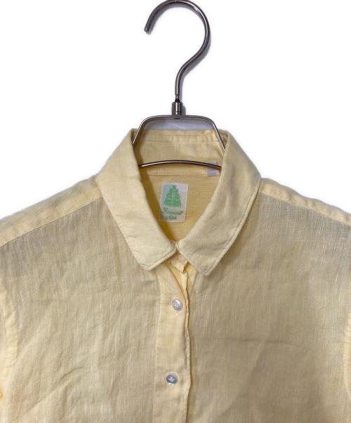 finamore（フィナモレ）Finamore (フィナモレ) リネンシャツ イエロー サイズ:40の古着・服飾アイテム