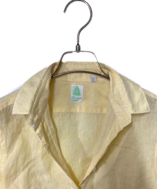 finamore（フィナモレ）Finamore (フィナモレ) リネンシャツ イエロー サイズ:40の古着・服飾アイテム