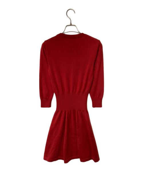 Vivienne Westwood RED LABEL（ヴィヴィアンウエストウッドレッドレーベル）Vivienne Westwood RED LABEL (ヴィヴィアンウエストウッドレッドレーベル) ニットミニワンピース レッド サイズ:38の古着・服飾アイテム