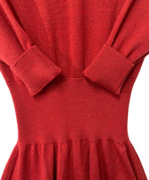 Vivienne Westwood RED LABEL（ヴィヴィアンウエストウッドレッドレーベル）Vivienne Westwood RED LABEL (ヴィヴィアンウエストウッドレッドレーベル) ニットミニワンピース レッド サイズ:38の古着・服飾アイテム