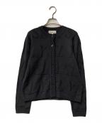 Yves Saint Laurentイヴサンローラン）の古着「ロゴカーディガン」｜グレー