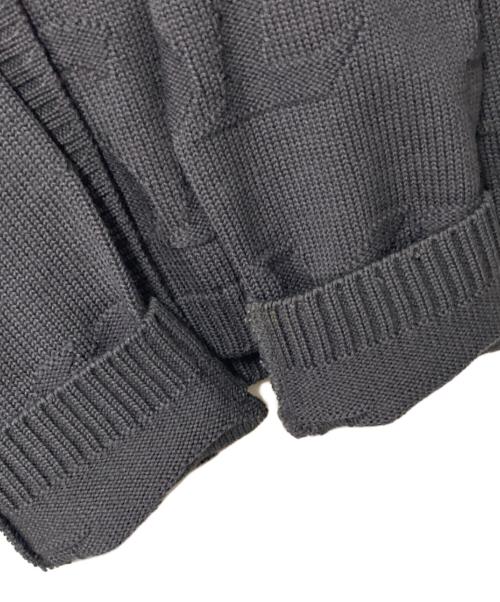 Yves Saint Laurent（イヴサンローラン）Yves Saint Laurent (イヴサンローラン) ロゴカーディガン グレー サイズ:Lの古着・服飾アイテム