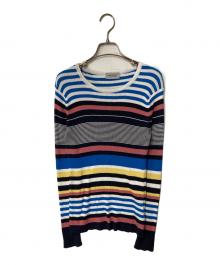JOHN SMEDLEY（ジョンスメドレー）の古着「ボーダーニット」｜マルチカラー