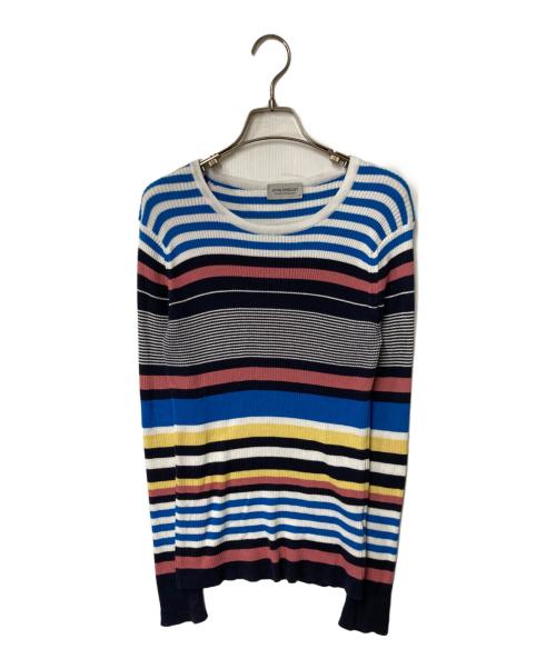 JOHN SMEDLEY（ジョンスメドレー）JOHN SMEDLEY (ジョンスメドレー) ボーダーニット マルチカラー サイズ:Ｍの古着・服飾アイテム