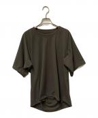 PLEATS PLEASEプリーツプリーズ）の古着「半袖コットンカットソー」｜ブラウン