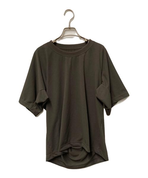 PLEATS PLEASE（プリーツプリーズ）PLEATS PLEASE (プリーツプリーズ) 半袖コットンカットソー ブラウン サイズ:Freeの古着・服飾アイテム