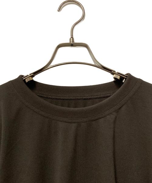 PLEATS PLEASE（プリーツプリーズ）PLEATS PLEASE (プリーツプリーズ) 半袖コットンカットソー ブラウン サイズ:Freeの古着・服飾アイテム