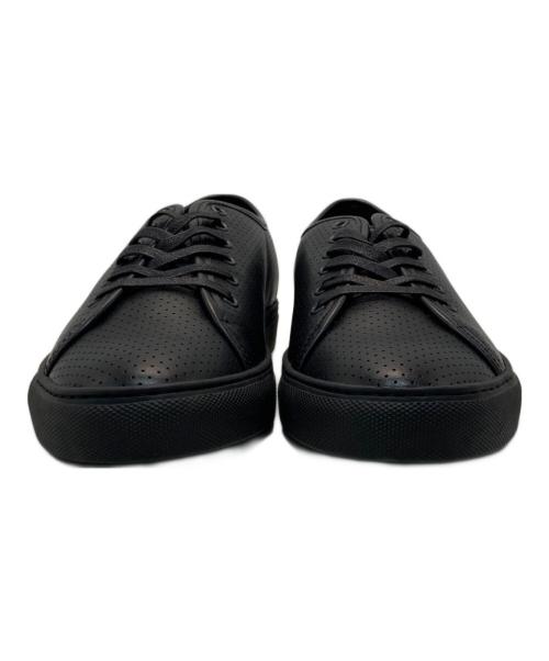 ESTNATION（エストネーション）ESTNATION (エストネーション) パンチングレザースニーカー ブラック サイズ:42の古着・服飾アイテム