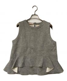 MARNI（マルニ）の古着「フリルカットソー」｜グレー