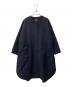 SHIPS Primary navy label（シップス プライマリー ネイビー レーベル）の古着「ウールノーカラーコート」｜ネイビー