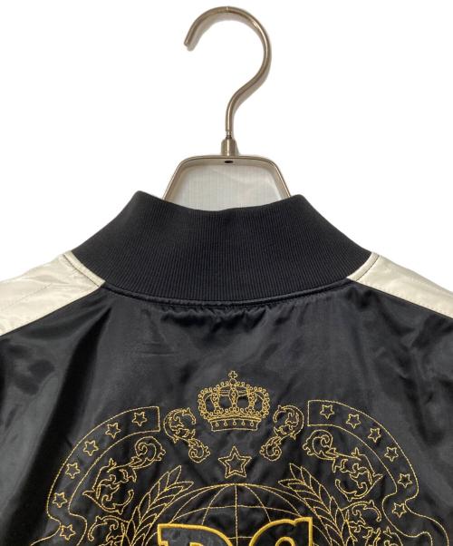 DOLCE & GABBANA（ドルチェ＆ガッバーナ）DOLCE & GABBANA (ドルチェ＆ガッバーナ) スカジャン ブラック サイズ:50の古着・服飾アイテム