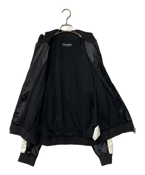 DOLCE & GABBANA（ドルチェ＆ガッバーナ）DOLCE & GABBANA (ドルチェ＆ガッバーナ) スカジャン ブラック サイズ:50の古着・服飾アイテム