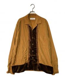 TOGA VIRILIS（トーガ ビリリース）の古着「Chambray velor shirt」｜ブラウン