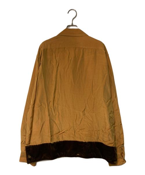 TOGA VIRILIS（トーガ ビリリース）TOGA VIRILIS (トーガ ビリリース) Chambray velor shirt ブラウン サイズ:48の古着・服飾アイテム