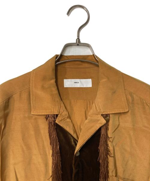 TOGA VIRILIS（トーガ ビリリース）TOGA VIRILIS (トーガ ビリリース) Chambray velor shirt ブラウン サイズ:48の古着・服飾アイテム