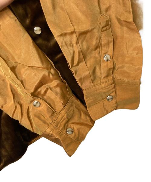 TOGA VIRILIS（トーガ ビリリース）TOGA VIRILIS (トーガ ビリリース) Chambray velor shirt ブラウン サイズ:48の古着・服飾アイテム