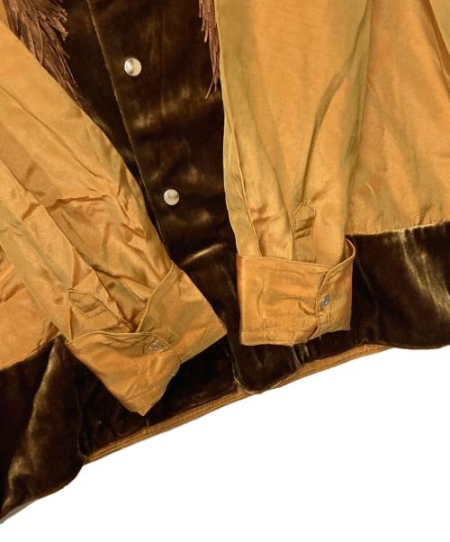 TOGA VIRILIS（トーガ ビリリース）TOGA VIRILIS (トーガ ビリリース) Chambray velor shirt ブラウン サイズ:48の古着・服飾アイテム