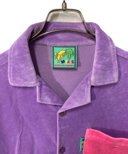 fennica MEALS（フェニカミールズ）fennica MEALS (フェニカミールズ) ベロアシャツ パープル サイズ:Lの古着・服飾アイテム