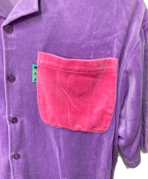 fennica MEALS（フェニカミールズ）fennica MEALS (フェニカミールズ) ベロアシャツ パープル サイズ:Lの古着・服飾アイテム