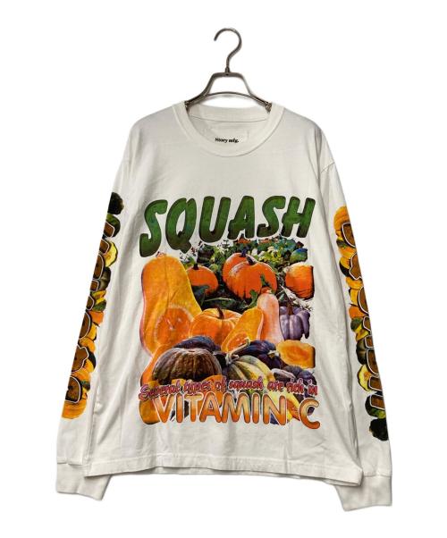 STORY mfg（ストーリーエムエフジー）Story mfg (ストーリーエムエフジー) ロングスリーブカットソー ホワイト サイズ:Ｍの古着・服飾アイテム