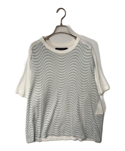 COGNOMEN（コグノーメン）COGNOMEN (コグノーメン) 総柄Tシャツ ホワイト サイズ:Lの古着・服飾アイテム
