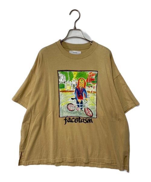 FACETASM（ファセッタズム）FACETASM (ファセッタズム) MASKED CYCLIST BIG TEE ベージュ サイズ:1の古着・服飾アイテム