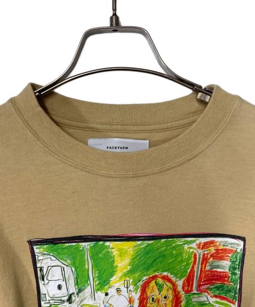 FACETASM（ファセッタズム）FACETASM (ファセッタズム) MASKED CYCLIST BIG TEE ベージュ サイズ:1の古着・服飾アイテム