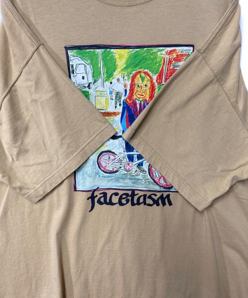 FACETASM（ファセッタズム）FACETASM (ファセッタズム) MASKED CYCLIST BIG TEE ベージュ サイズ:1の古着・服飾アイテム