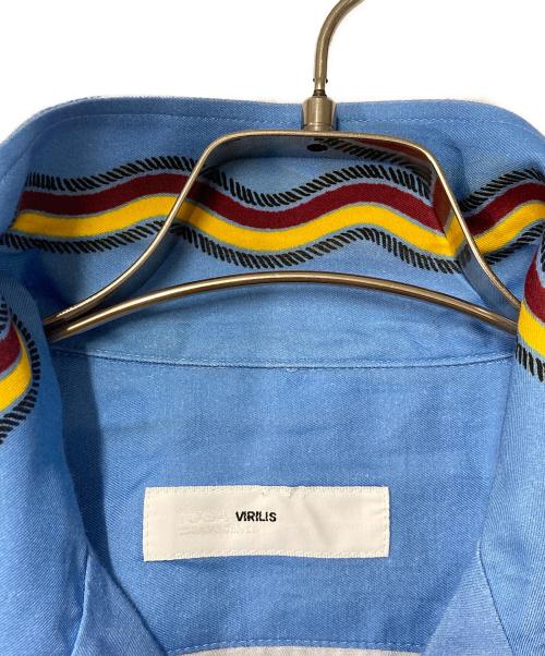 TOGA VIRILIS（トーガ ビリリース）TOGA VIRILIS (トーガ ビリリース) PANEL PRINT SHIRT スカイブルー サイズ:46の古着・服飾アイテム