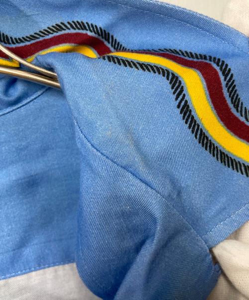 TOGA VIRILIS（トーガ ビリリース）TOGA VIRILIS (トーガ ビリリース) PANEL PRINT SHIRT スカイブルー サイズ:46の古着・服飾アイテム