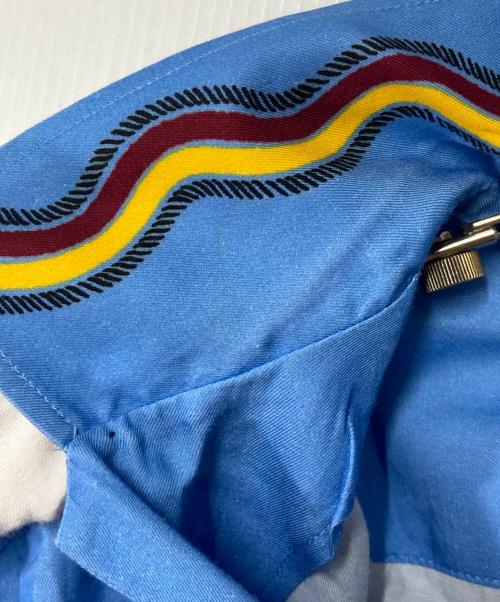 TOGA VIRILIS（トーガ ビリリース）TOGA VIRILIS (トーガ ビリリース) PANEL PRINT SHIRT スカイブルー サイズ:46の古着・服飾アイテム