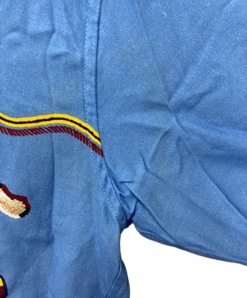 TOGA VIRILIS（トーガ ビリリース）TOGA VIRILIS (トーガ ビリリース) PANEL PRINT SHIRT スカイブルー サイズ:46の古着・服飾アイテム
