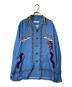 TOGA VIRILIS（トーガ ビリリース）の古着「PANEL PRINT SHIRT」｜スカイブルー