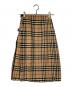 Burberry's（バーバリー）の古着「ノバチェックウールスカート」｜ベージュ