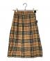 Burberry's (バーバリー) ノバチェックウールスカート ベージュ サイズ:不明　実寸参照：7000円