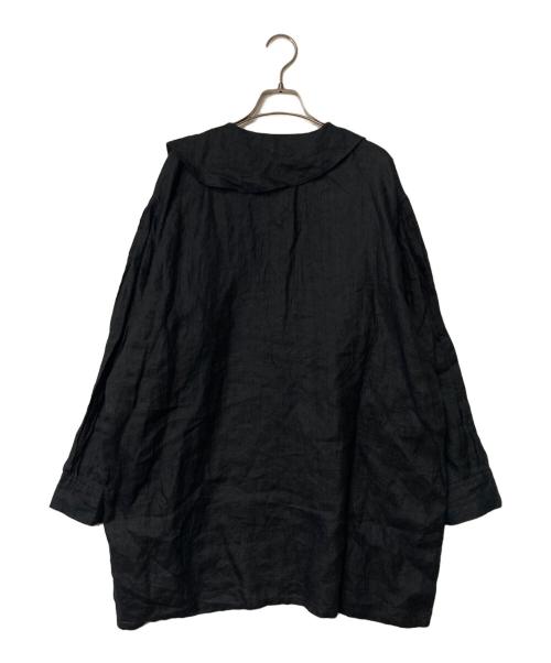 tricot COMME des GARCONS（トリココムデギャルソン）tricot COMME des GARCONS (トリココムデギャルソン) リネンプルオーバーブラウス ブラック サイズ:Freeの古着・服飾アイテム