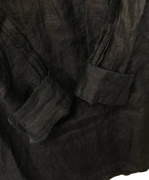 tricot COMME des GARCONS（トリココムデギャルソン）tricot COMME des GARCONS (トリココムデギャルソン) リネンプルオーバーブラウス ブラック サイズ:Freeの古着・服飾アイテム