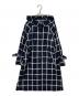 Diagram（ダイアグラム）の古着「チェックコート」｜ネイビー