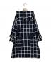 Diagram (ダイアグラム) チェックコート ネイビー サイズ:36：8000円