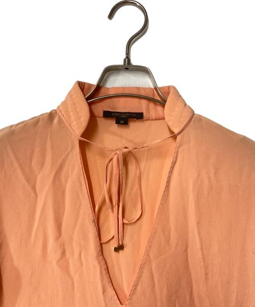 LOUIS VUITTON（ルイ ヴィトン）LOUIS VUITTON (ルイ ヴィトン) シルクブラウス オレンジ サイズ:36の古着・服飾アイテム