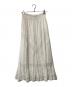 sara mallika (サラマリカ) ロングスカート ホワイト サイズ:Free：6000円