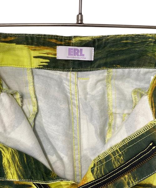 ERL（イーアールエル）ERL (イーアールエル) カーゴパンツ イエロー×ブラック サイズ:Mの古着・服飾アイテム
